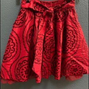 Children’s Place Holiday Skirt Red Size 5